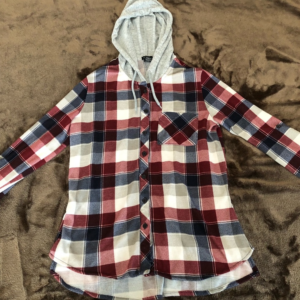 Blue/Red Button Up from Rue 21
